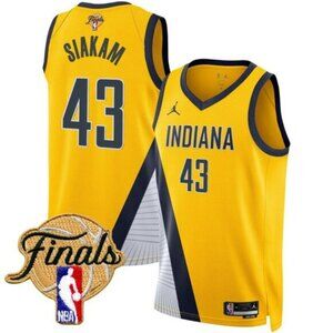 Mens Pascal Siakam 2025 Finals Jersey Yellow